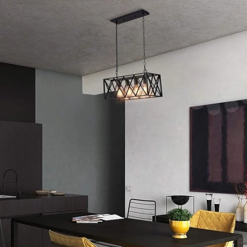 Retro Rectangle Pendant Light