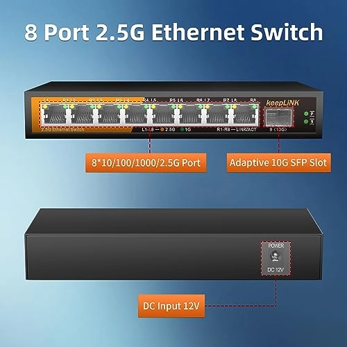 8 Port 2.5G Switch 8-Ports