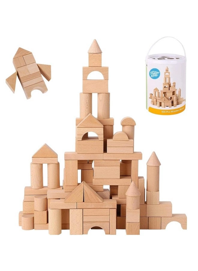 Wooden Blocks - 100 pcs