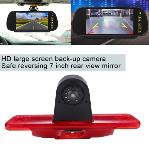 Brake Light Reversing Camera + Rear View Mirror Monitor - Night vision 628 x 586 pixels