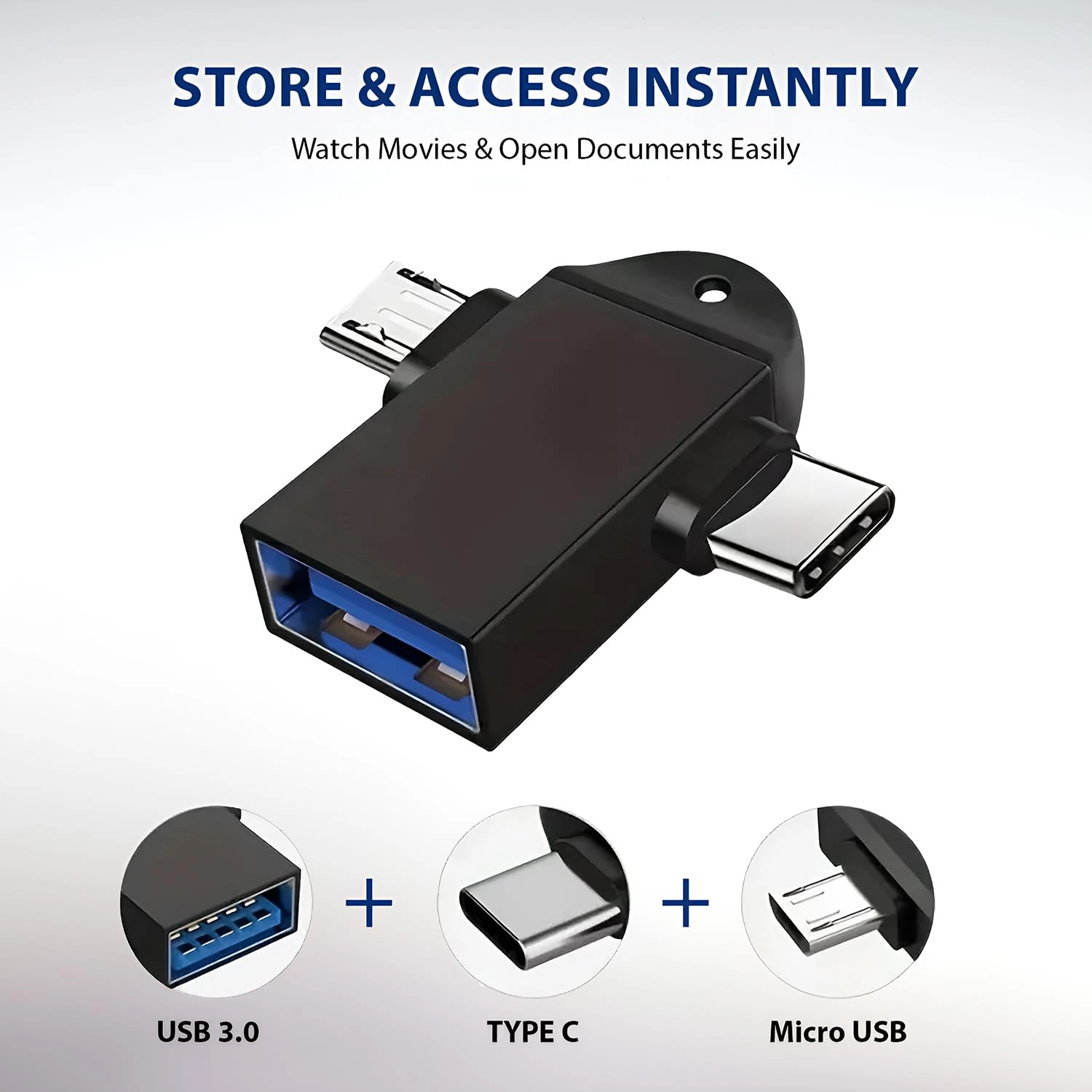 Wired Keyboard + Wired Mouse + Mouse Pad + Type A to Type C OTG Adapter + 4 Port USB HUB - QWERTY Wired
