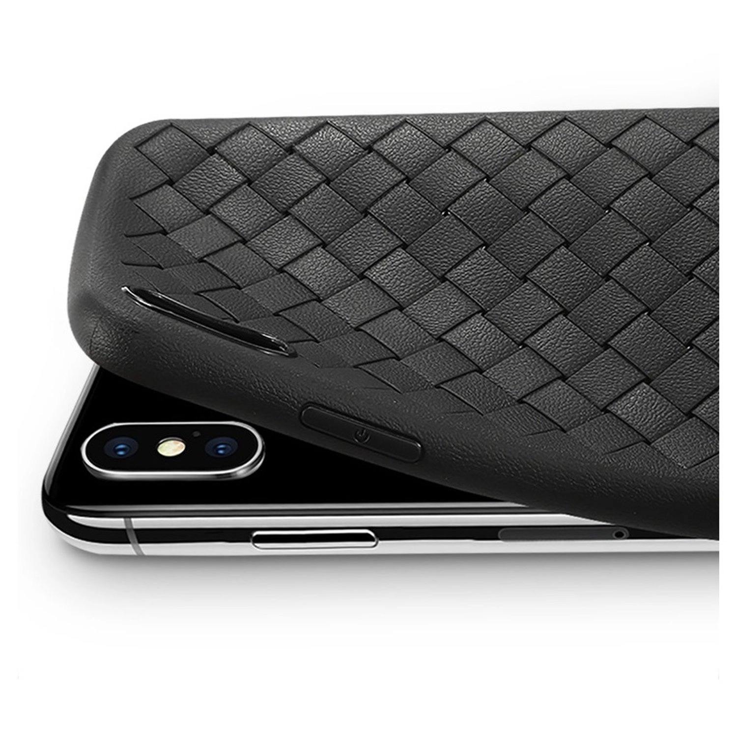Woven TPU Protective Case - TPU Back Case for iPhone Xs