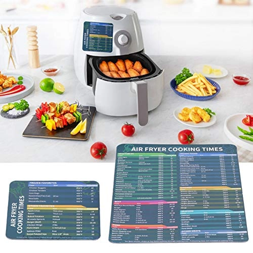 Air Fryer Magnetic Cheat Sheet - Plastic 2 Pack