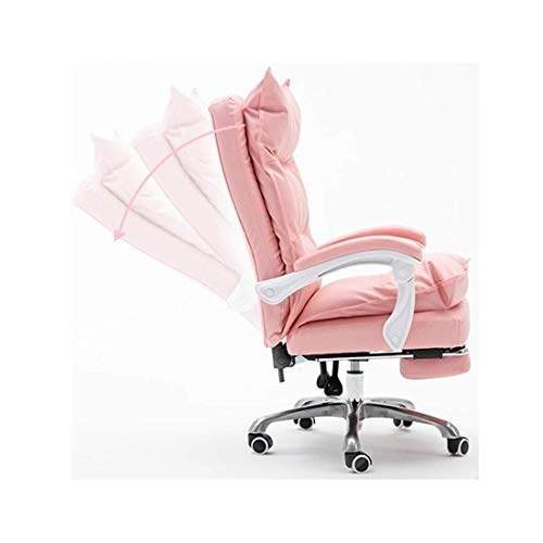 Desk Chair - PU Leather Brown High Back