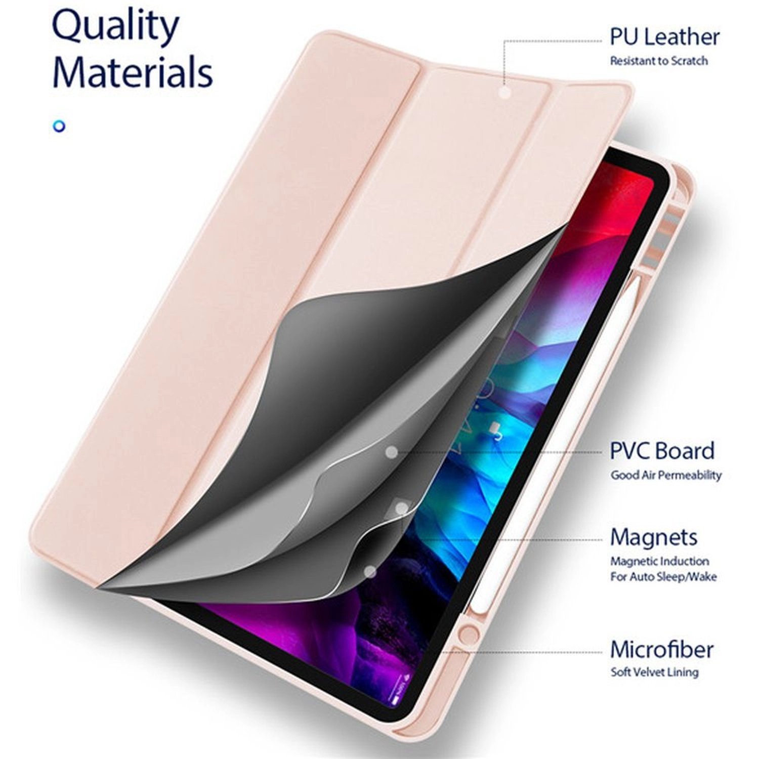 Flip Case with Pencil Holder for iPad Pro 12.9-inch (2020)
