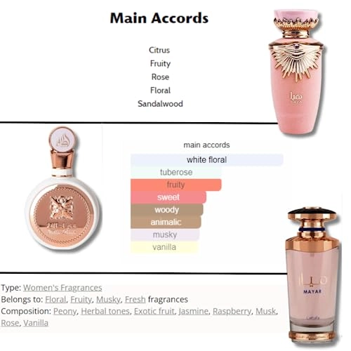 Haya - Eau de Parfum 3.4 Oz + Fakhar - Eau de Parfum 3.4 Oz + Mayar - Eau de Parfum 3.4 Oz