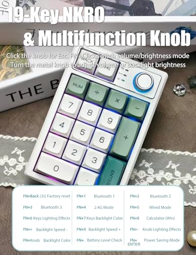 Numeric Keypad - Gasket-Mount Hot-Swap Tri-Mode
