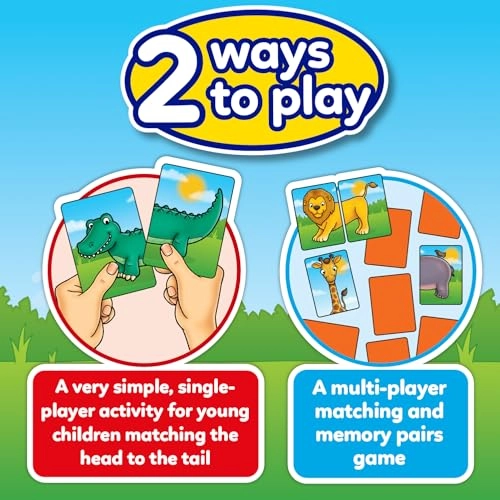 Jungle Heads and Tails - 18 months - 10 years 24 pieces