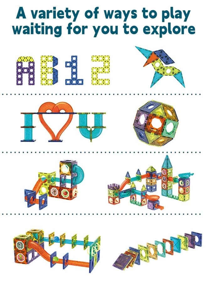 Magnetic Tiles - 125 pcs