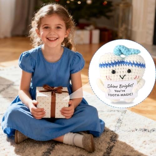 Tooth Positive Dentist 8.79 cm Crochet Plush