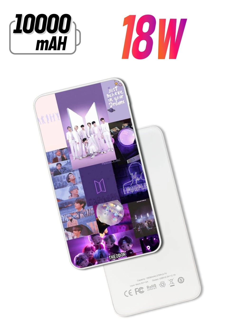 Theodor EX_PPBA055 - 10000 Watt-hour 18W PD