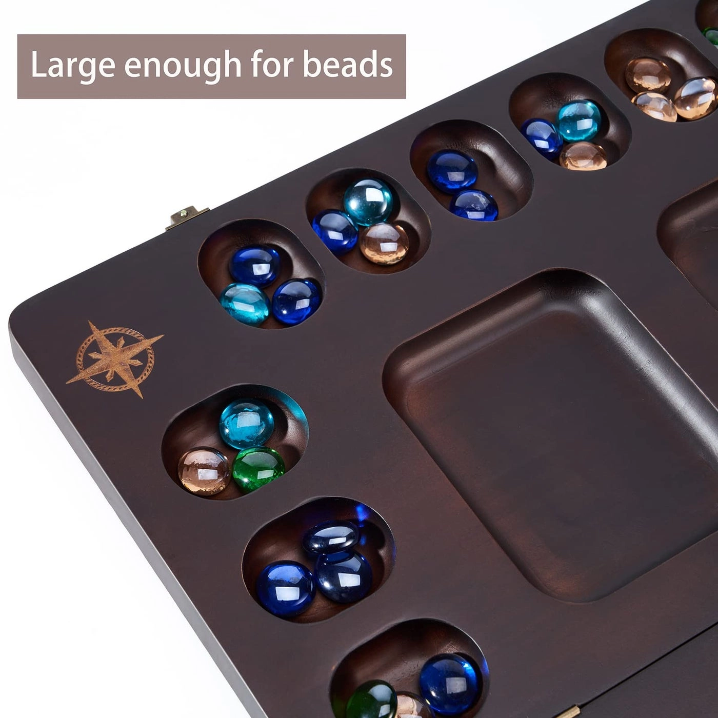 Mancala - 4 Player Folding Solid Wood