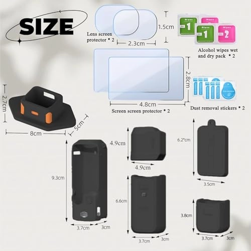 Pocket 3 Glass Screen&Silicone Protective Case Set - DJI Osmo Pocket 3