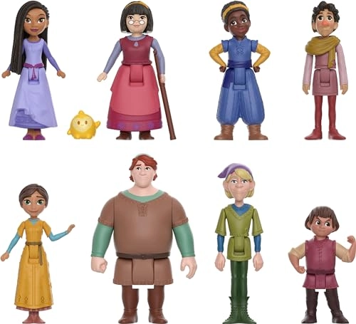 Disney s Wish The Teens Mini Doll Set - 8 Posable Dolls Star Figure Ages 3+