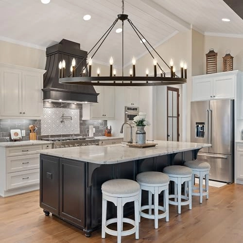 Wagon Wheel Chandelier - 12" 20" 39"