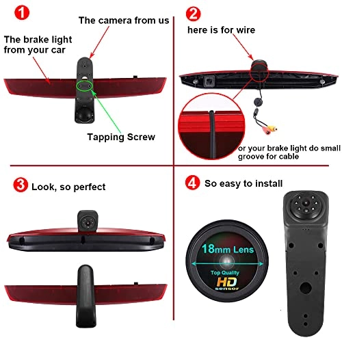 brake light camera - Night vision 1280 x 720 pixels