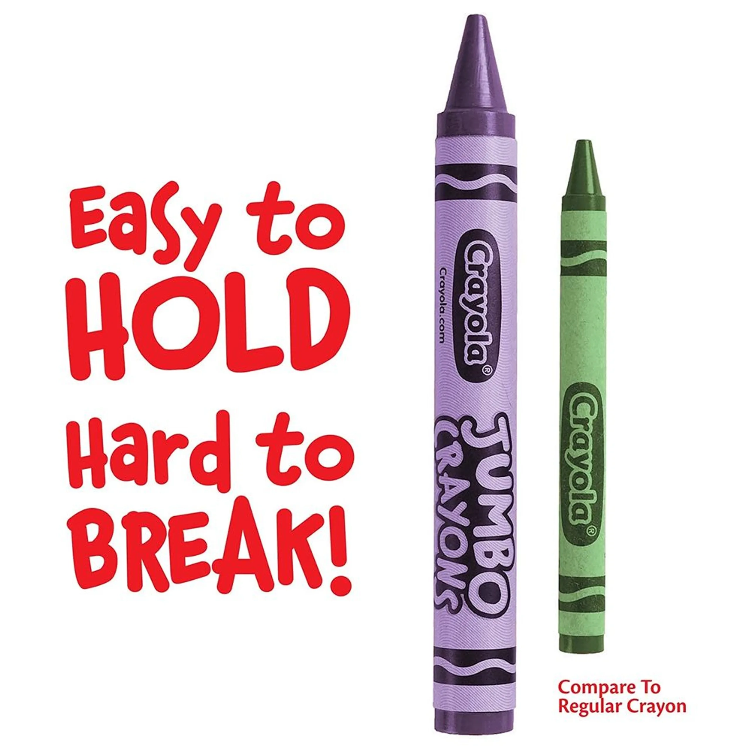 Ultra-Clean Washable Large Crayons - 16 Ct