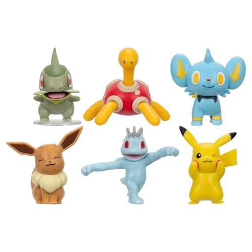 Pikachu + Axew + Shinx + Eevee + Machop + Shuckle - Pokémon