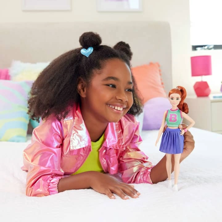 Barbie Fashionistas - Fiery red hair Sport Skirt Ages 3+