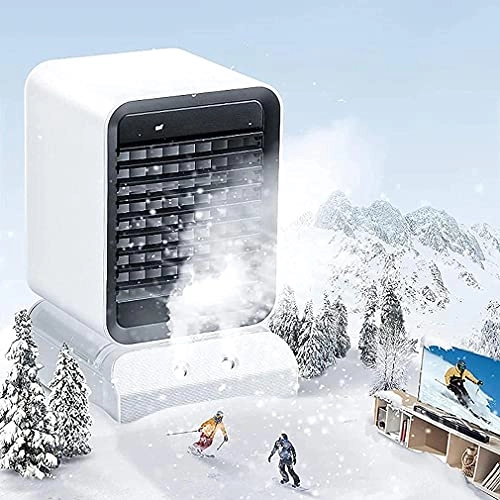 Personal Air Cooler - Portable 3 Wind Speeds 7 Colors LED Lights