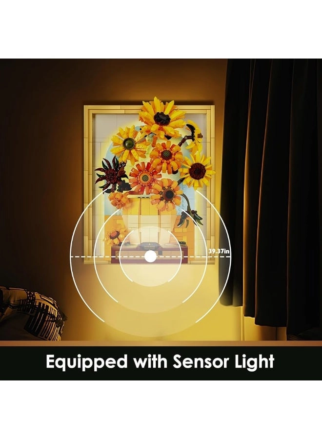 Flowers Sunflower Building Sets - 14 pcs