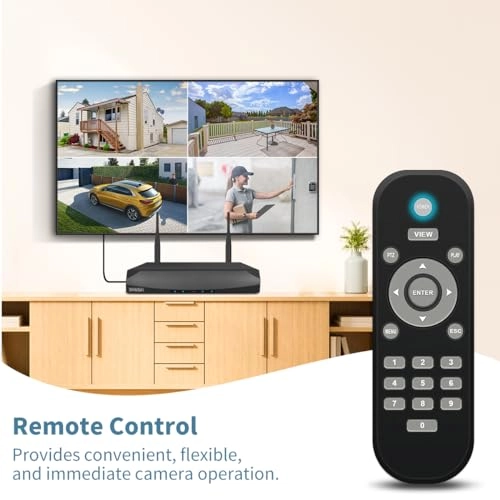 Outdoor Wireless Security Camera System - 4 Cameras 4 channels 1536p