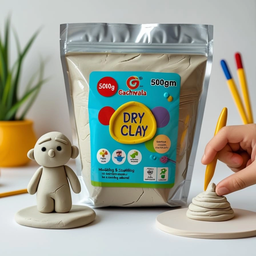 Gachwala Natural Terracotta Pottery Sculpting Clay - 500g