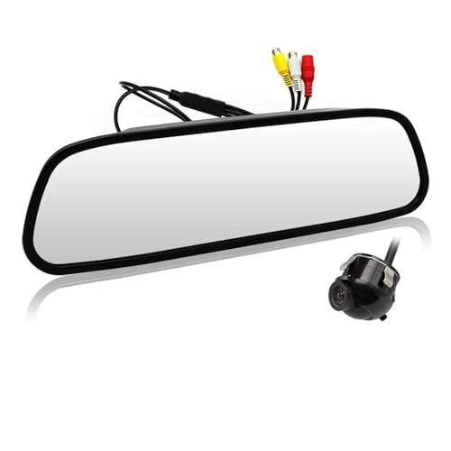 Car Mirror Monitor - 5 inch 800 x 480 pixels + Rear View Camera - 170 Angle Night vision
