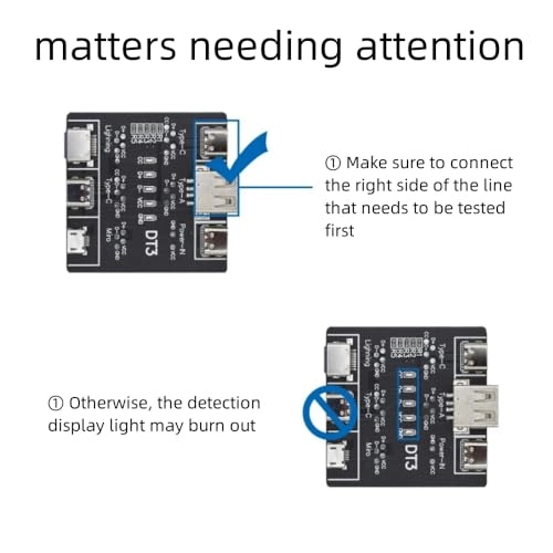 USB Data Cable Tester - 2PCS DT3 Micro Type C