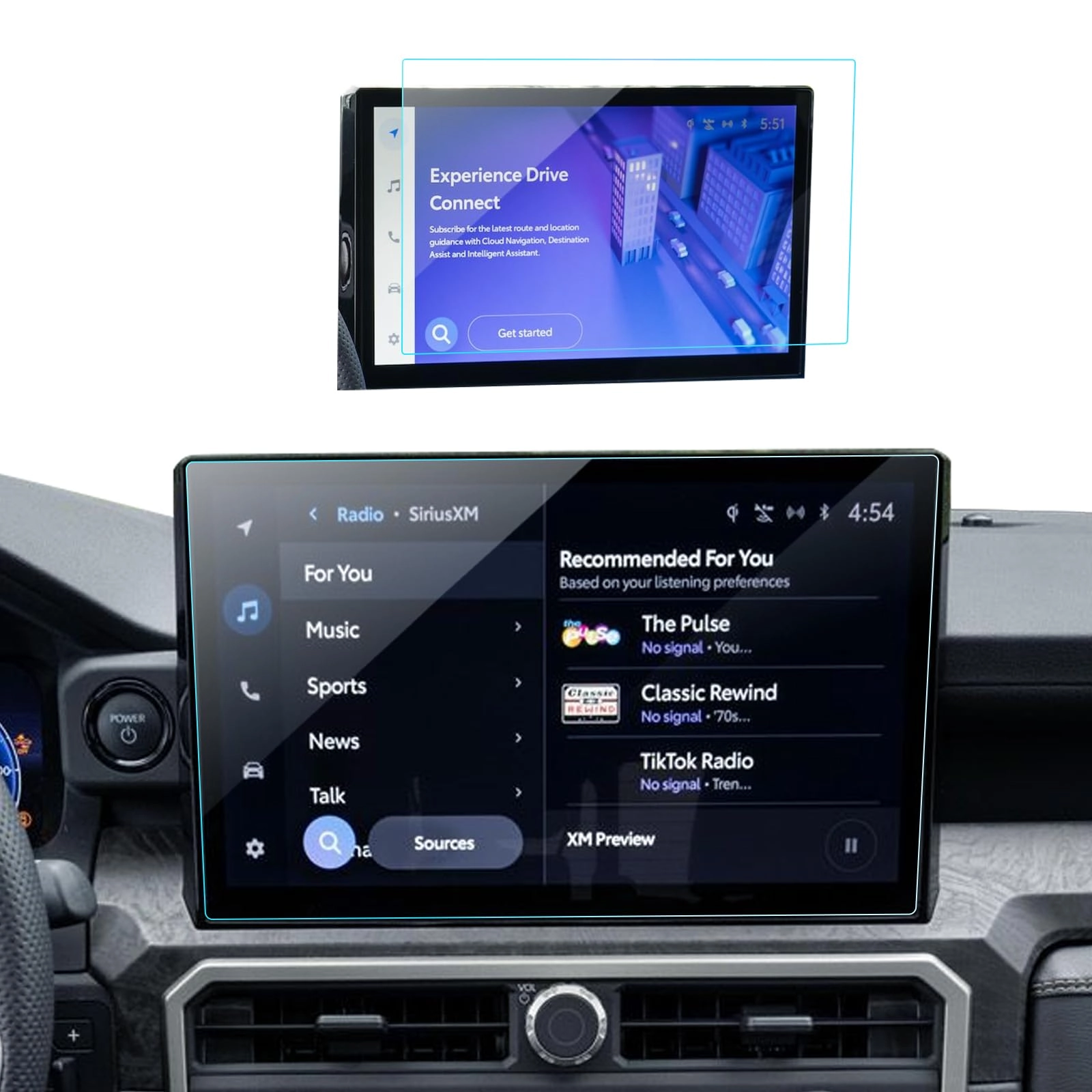 lantu Tacoma Screen Protector - 2024 Toyota Tacoma 14''