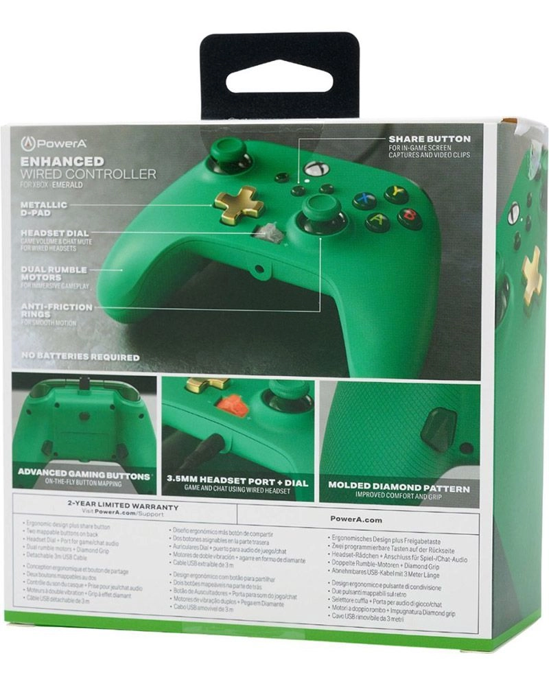 Enhanced Wired Controller - Green Xbox Series X|S