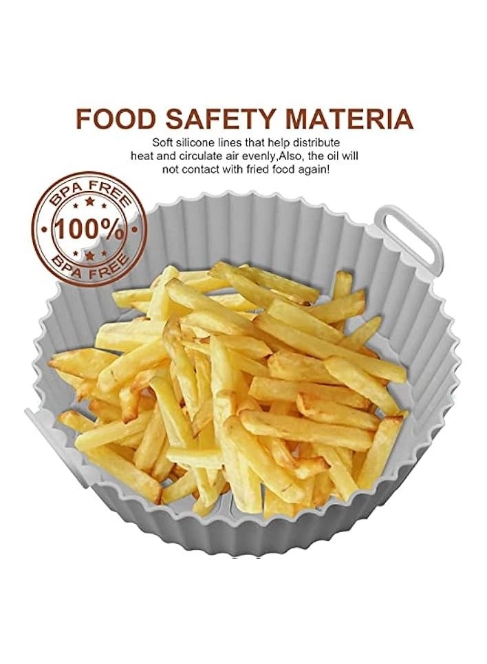 Air Fryer Silicone Pot - 100% food-grade pure silicone 2 Pcs