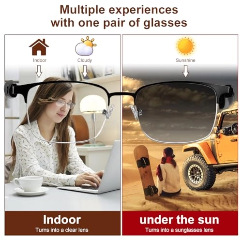 Bluetooth Audio Smart Glasses - Open Ear Magnetic Charging 110mAh