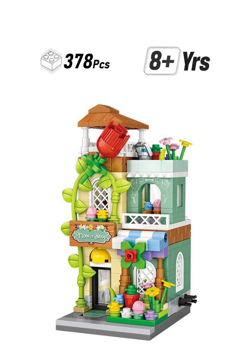 Generic Flower Shop Model Set - 378pcs