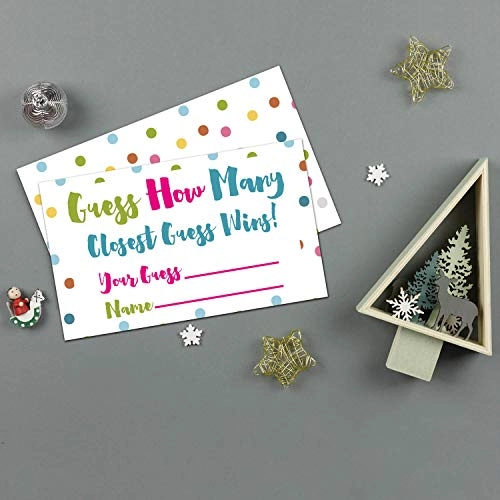 Candy Guessing Game Cards - 50