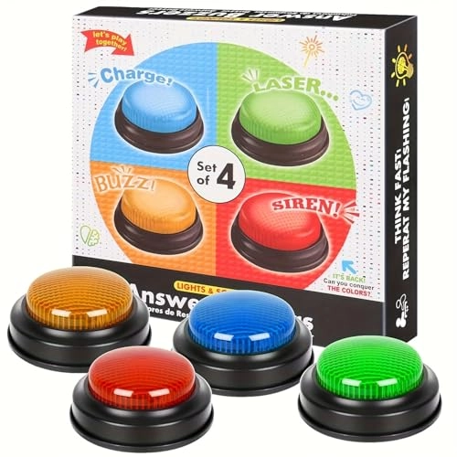 Answer Buzzer - English 14 years and up 4 Pack
