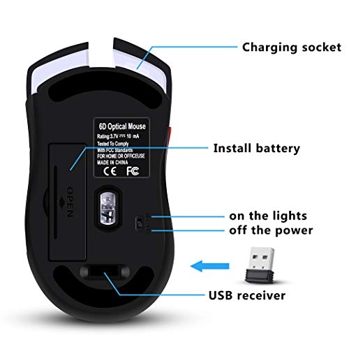 RGB Wireless Gaming Mouse - USB