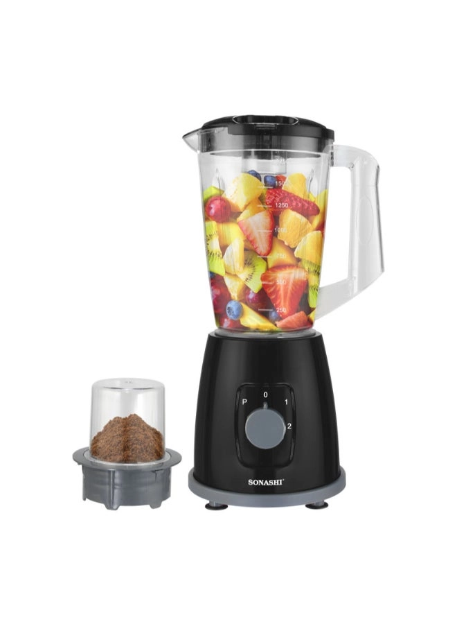 SONASHI SB-162 - 2-in-1, 2 Speed Settings with Pulse, Unbreakable Jars