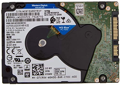Blue 2.5" 5400rpm 128MB SATA 6Gb/s (WD20SPZX) - 2TB
