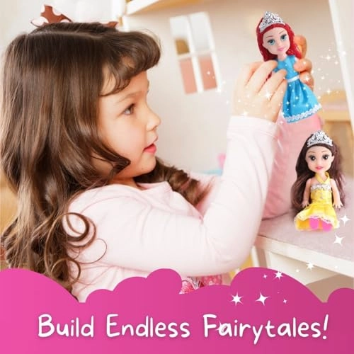 Little Royal Princess Dolls - 12 Pack 5 Inch