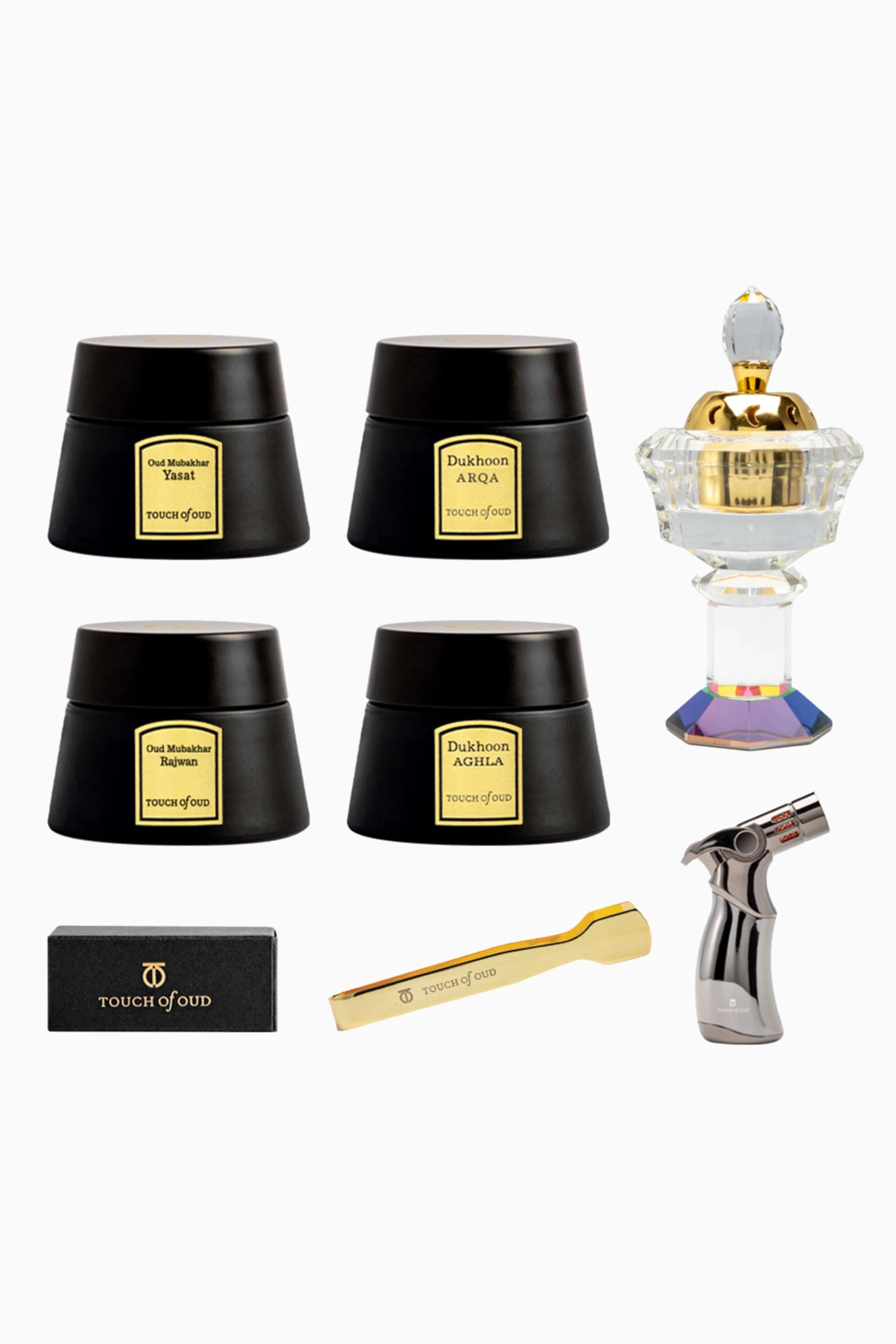 Aghla + Arqa + Rajwan + Yasat + lighter + burner + charcoal + tong - 8 piece(s)