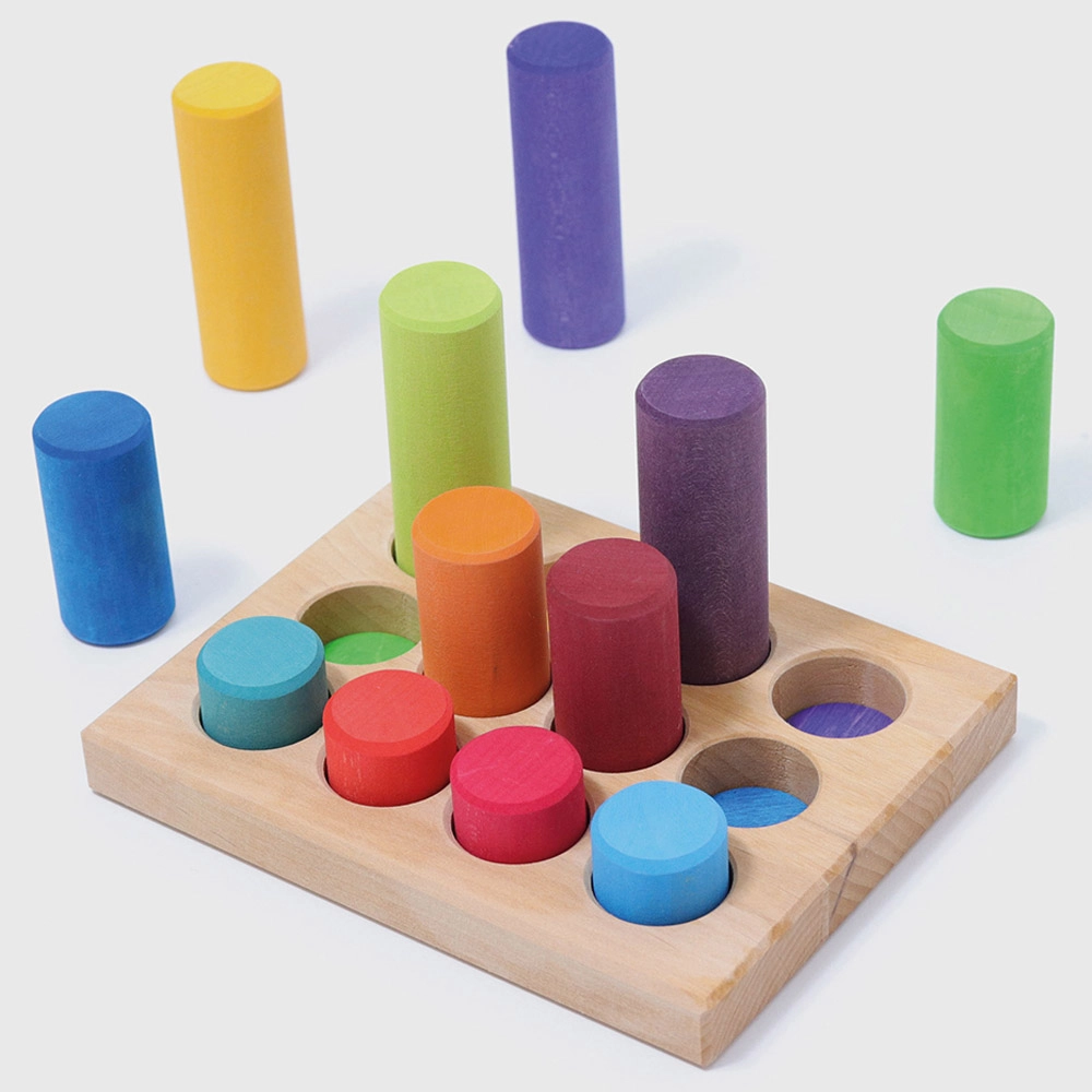 Stacking Rainbow Toy - Suitable for 3 years and above 12 pieces