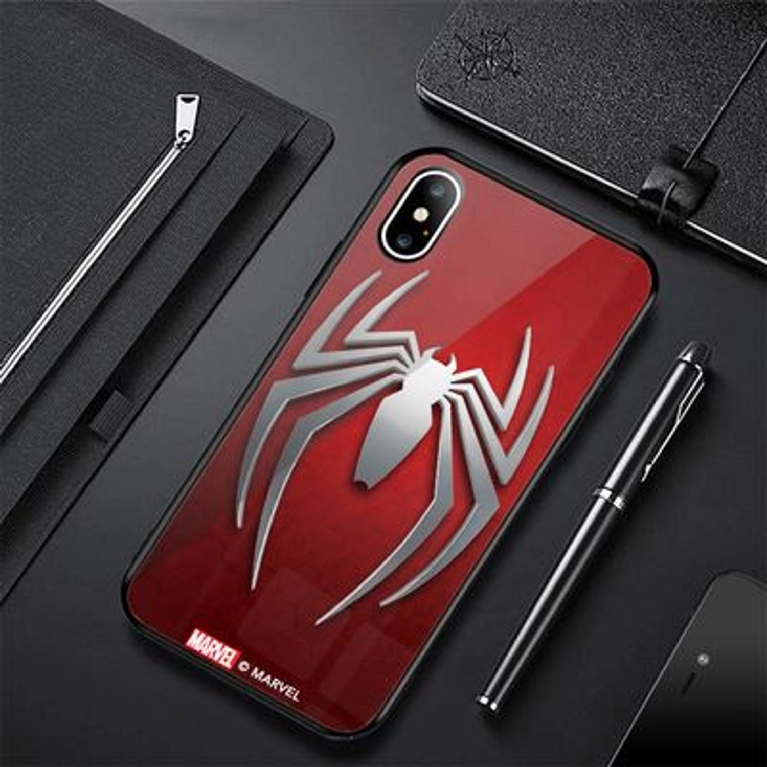 Spiderman Logo Back Case for iPhone Xs Max