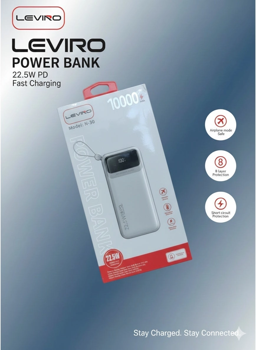 N-30 - 10000mAh 22.5W Fast Charging Dual Type-C Ports