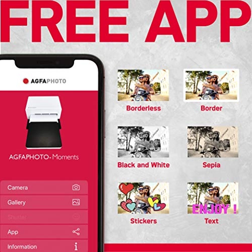 Realipix Moments BAMO4640ES + Cartridges & Paper + Magnetic Frame - 10x15cm