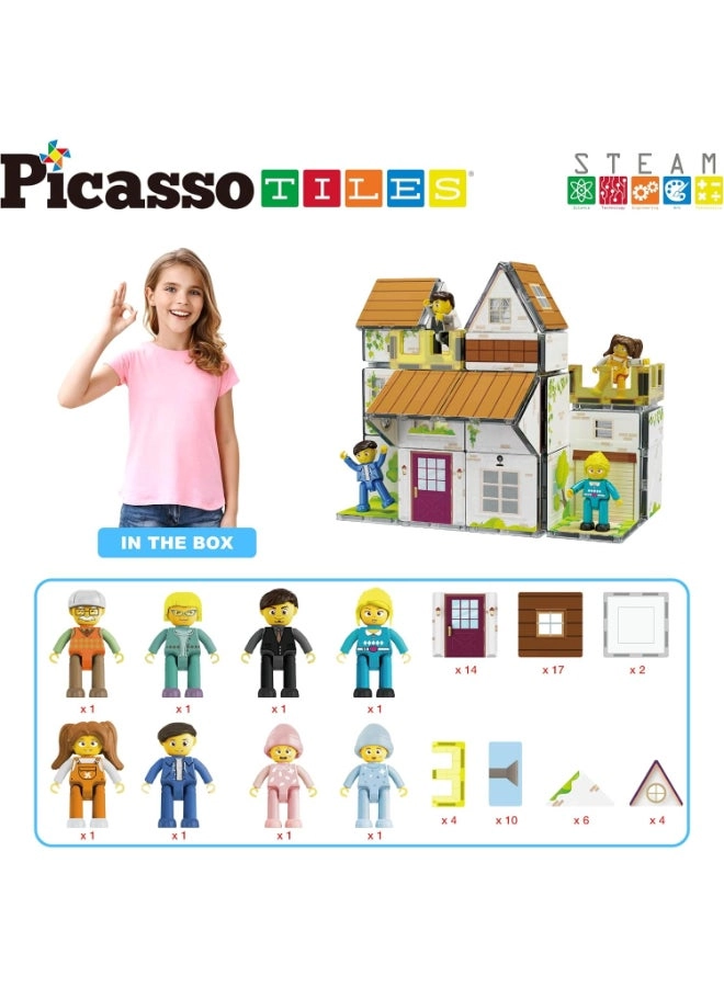 Magnetic Tiles - Homestead 65 pcs