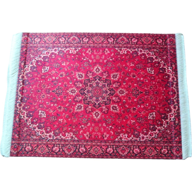 Golden Laser Cloth Rubber Mouse Pad - 22x18 cm