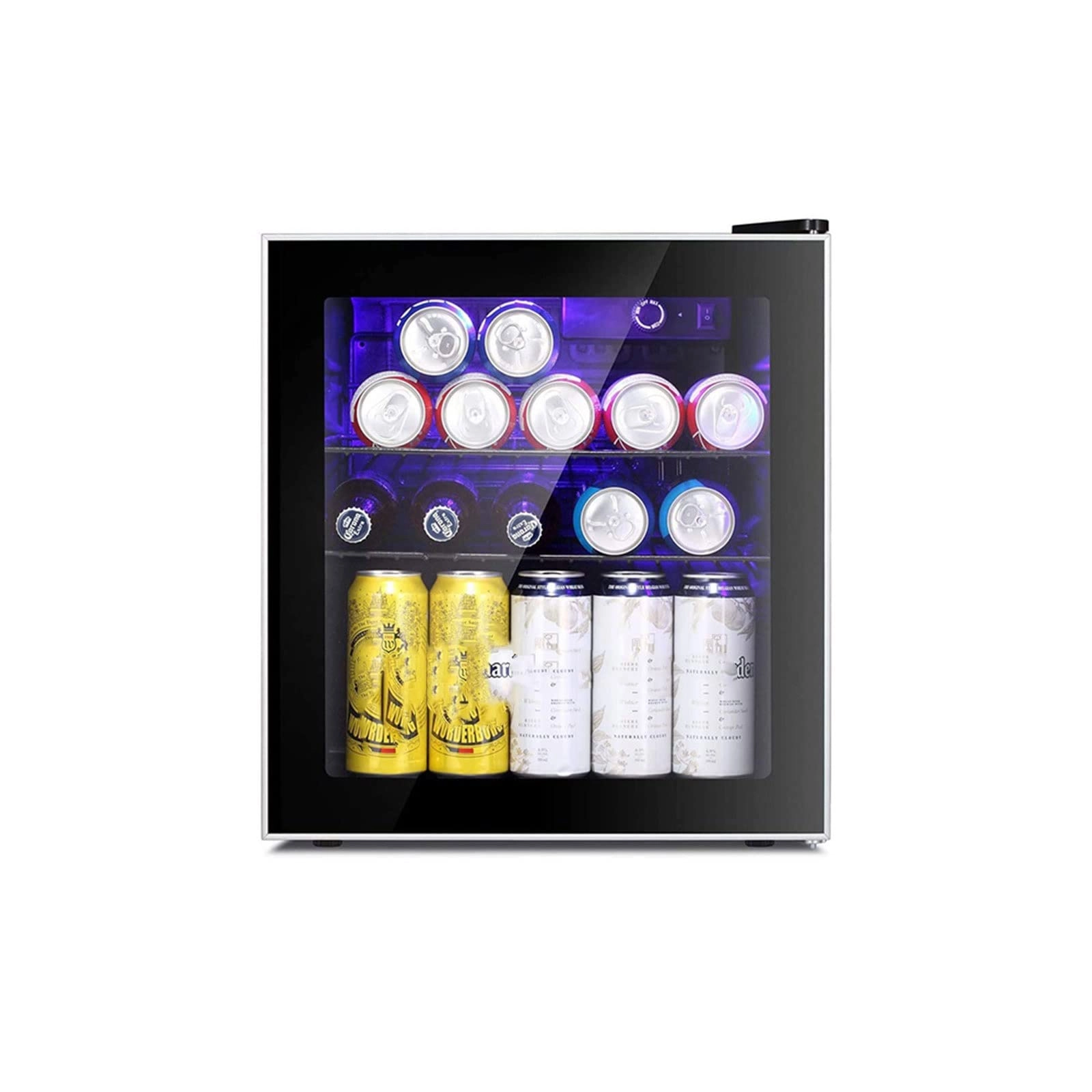 SKYRRA Compact Single Door Wine Cooler - Tempered Glass Door Electronic Temperature Control