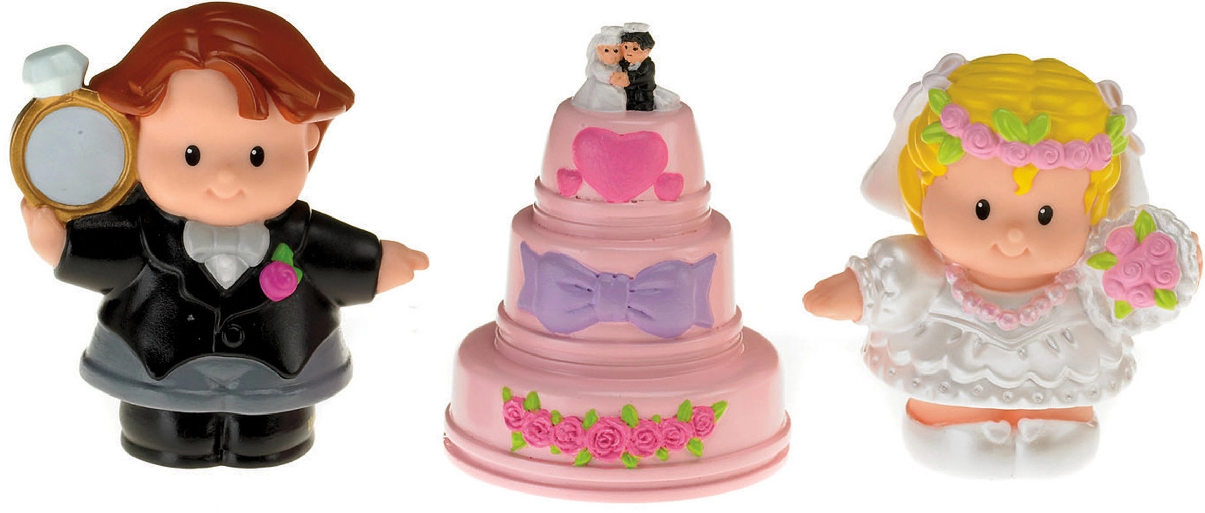 Mattel Tube Figures Little People - Wedding (P0131) 3 pcs