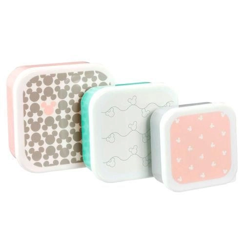 Disney Classic Mixed Mickey Print Plastic Storage Set